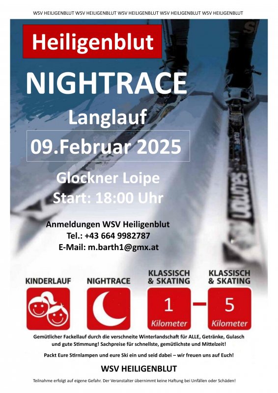 Langlauf Nachtrennen