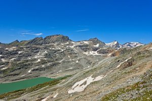 Hochalpine Gletscherwelt der 3.000er-Region in unserem Goldberg-Massiv, auch für Sommerfrischler erlebbar dank der Mölltaler Gletscherbahn | © Almchalet Goldbergleiten